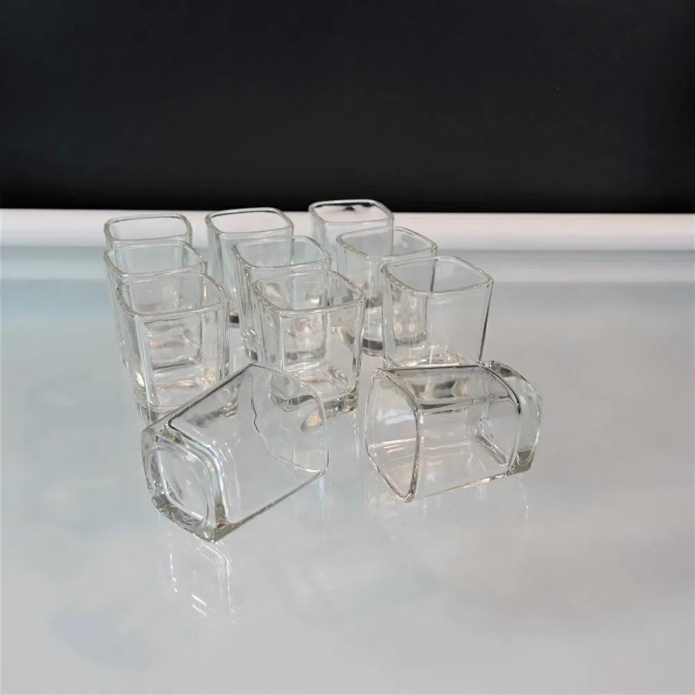 Square Shot Glasses Clear Shooters